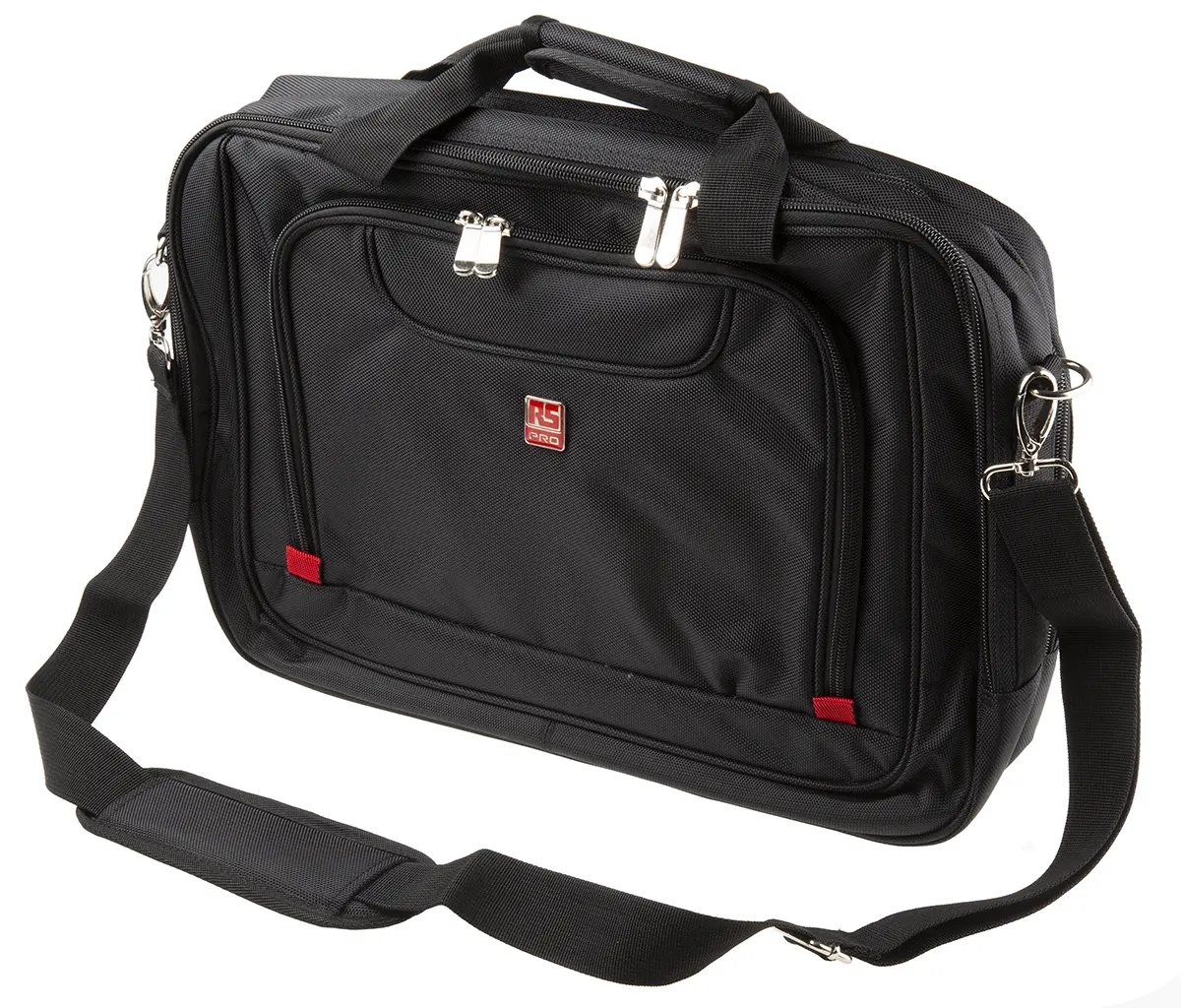 Produktfoto 1 von RS PRO Laptoptasche bis 17 in, Tasche Schwarz Polyethylenterephthalat 400 mm