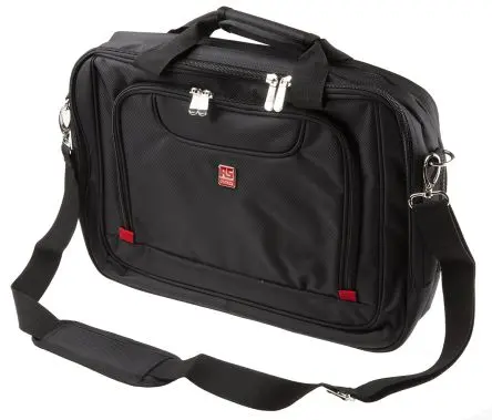 Produktfoto 1 von RS PRO Laptoptasche bis 17 Zoll, Tasche Schwarz Polyethylenterephthalat 400 mm
