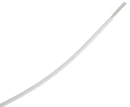 Produktfoto 1 von RS PRO EN Schaltdraht, 14 AWG 100 m Weiß Ø 2.24 mm 37 Litzen Polyamid