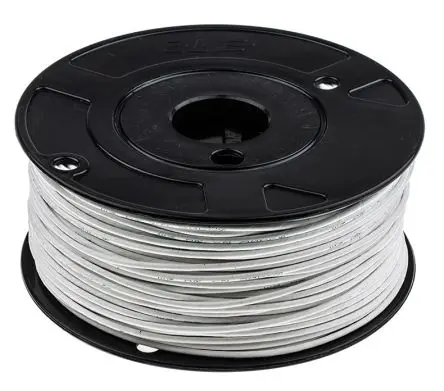 Produktfoto 1 von RS PRO Schaltdraht, 12 AWG 100 m Weiß Ø 2.7 mm 37 Litzen Polyamid