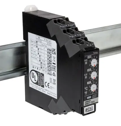 Produktfoto 1 von Omron K8DT-TH Überwachungsrelais, 1-poliger Umschalter DIN-Hutschiene