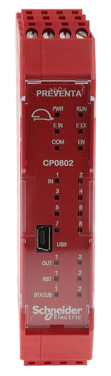 Produktfoto 1 von Schneider Electric Preventa Serie Preventa Sicherheitssteuereinheit 8 Eingänge / 2 Ausgänge Kat. 4