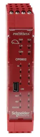 Produktfoto 1 von Schneider Electric XPSMCM Sicherheitssteuerung 8 Eingänge / 2 Ausgänge 24V dc LED Kat. 4