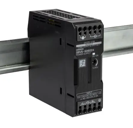 Produktfoto 1 von Omron S8VK-S DIN-Schienen Netzteil Geschalteter Modus 350 V dc, 264V ac Wechselstrom/Gleichstrom / 2.5 A 24V dc DC 60 W