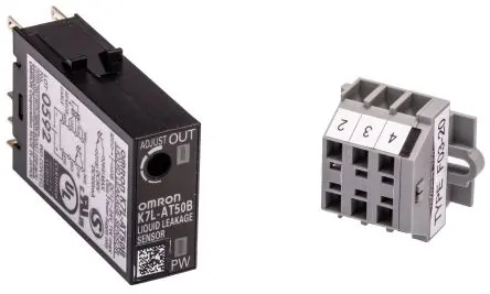 Produktfoto 1 von Omron K7L Flüssigkeitslecksensor 1 x Eingänge DIN-Hutschiene, U Sonde = 12 V 800ms 24V dc Spannung PNP/NPN