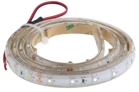 RS PRO LS LED-Streifen 7000k, Kaltweiß, 1 m x 10 mm 24V 60LEDs/M, 550 lm/m IP65 4.8 W/M