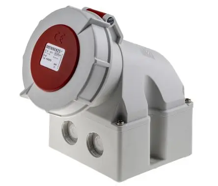 Produktfoto 1 von MENNEKES Leistungssteckverbinder Rot, 40V 5 / 32A, Wand IP67