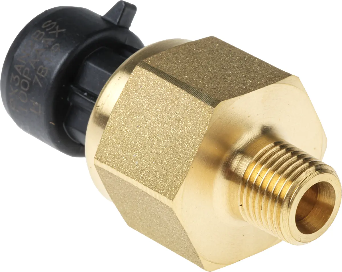 Produktfoto 1 von Honeywell PX3 NPT 1/8 Absolut Drucksensor 0psi bis 100psi, Analog 0,5 → 4,5 V, für Luft, Bremsflüssigkeit,