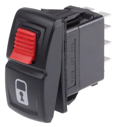 Produktfoto 1 von Carling Panel Wippschalter SPST Ein-Neutral-Ein Ein-Ein, 15A Beleuchtet, IP66