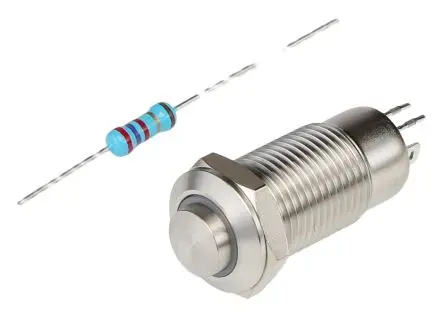 Produktfoto 1 von RS PRO Druckschalter Rot Beleuchtet Rastend Panel Ø 12 mm, SPST / 1A 36 V dc, IP40