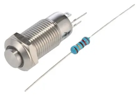 Produktfoto 1 von RS PRO Druckschalter Weiß Beleuchtet Rastend Panel Ø 12 mm, SPST / 1A 36 V dc, IP40