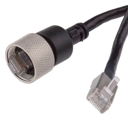Produktfoto 1 von RS PRO GTC Sealed Cat5e Ethernet-Kabel, 2 m, Schwarz, A Gerade Stecker, B Gerade Stecker Ungeschirmt, Polyvinylchlorid