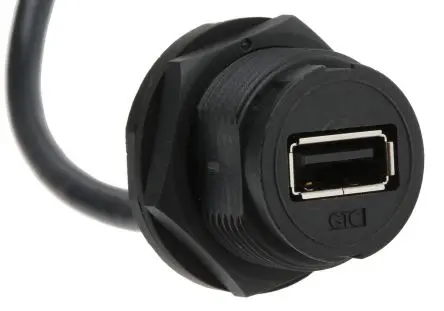 Produktfoto 1 von RS PRO Buchse GT111200 USB-Kabel, USB Typ A Stecker / USB Typ A, 200 mm USB 2.0 Schwarz