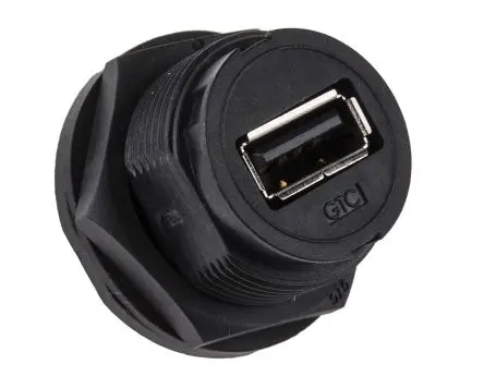 Produktfoto 1 von RS PRO, Gerade GTC Sealed USB-Steckverbinder Buchse USB Typ A 1, Panel IP67