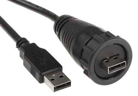 Produktfoto 1 von RS PRO Stecker GT111220 USB-Kabel, USB Typ A Stecker / USB Typ A, 2.1 m USB 2.0 Schwarz