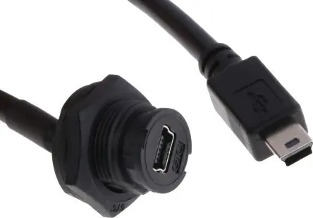 Produktfoto 1 von RS PRO Stecker GT114200 USB-Kabel, Micro-USB Typ B Buchse / Micro-USB Typ B, 200 mm Schwarz