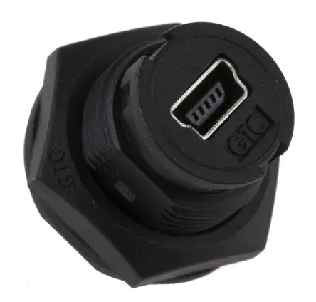 Produktfoto 1 von RS PRO, Gerade GTC Sealed USB-Steckverbinder Buchse Micro-USB Typ B 1, Panel IP67