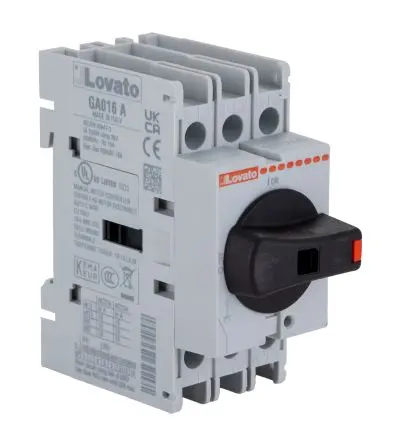 Produktfoto 1 von Lovato GA Trennschalter 3-polig Panel 16A 7.5 kW Schwarz IP65 3-phasig