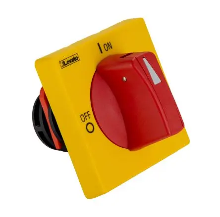 Produktfoto 1 von Lovato Rot, Gelb GA Drehgriff für GA016 C bis GA040 C, GA063 SA, GA-A, GA-D 69.3 mm 1-fach abschließbar, IP65