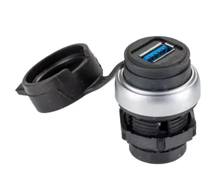 Produktfoto 1 von Lovato, Gerade LPC D USB-Steckverbinder Buchse USB-Typ A auf A 1, Kabel USB 3.0 IP20, IP65