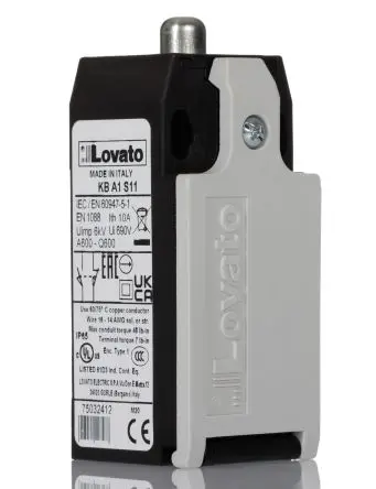 Produktfoto 1 von Lovato K Endschalter, Stößel, IP65, IP20, Thermoplast 690V ac 10A