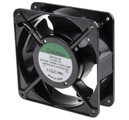 Produktfoto 1 von Sunon DP201 Axiallüfter, Hülse, 230V ac / 20 W 125 mA, 144.4 m³/h 119 mm 119mm 38.5 mm