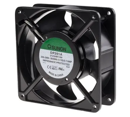 Produktfoto 1 von Sunon DP201 Axiallüfter, Kugel, 230V ac / 20 W 125 mA, 147.8 m³/h 119 mm 119mm 38.5 mm