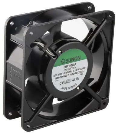 Produktfoto 1 von Sunon DP200 Axiallüfter, Kugel, 230V ac / 22 W 140 mA, 164.8 m³/h 119 mm 119mm 38.5 mm