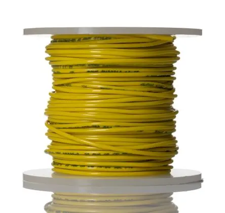Produktfoto 1 von Alpha Wire Hookup Wire PVC Schaltdraht, 22 AWG 30 m Gelb Ø 1.57 mm 7 Litzen Polyvinylchlorid