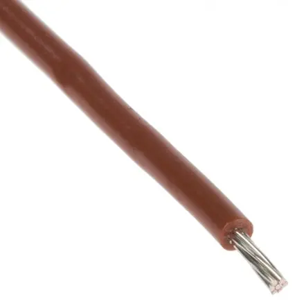 Produktfoto 1 von Alpha Wire Hookup Wire PVC Schaltdraht, 22 AWG 30 m Braun Ø 1.57 mm 7 Litzen