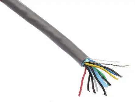 Produktfoto 1 von Alpha Wire Alpha Essentials Communication & Control Datenkabel, 5-paarig 30 m Ø 6.86 mm Polyvinylchlorid isoliert Grau