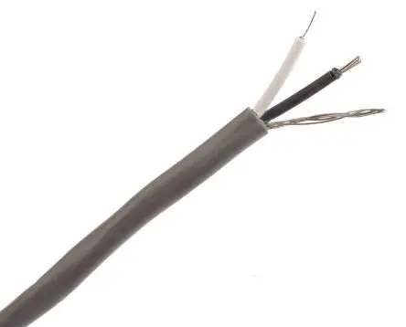 Alpha Wire Alpha Essentials Communication & Control Steuerkabel, 2-adrig 0.56mm² 20 AWG Grau Geschirmt, 30 m,