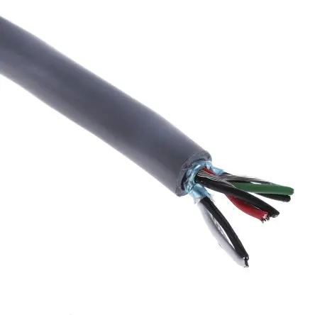 Produktfoto 1 von Alpha Wire Alpha Essentials Communication & Control Datenkabel, 3-paarig 30 m Ø 7.57 mm Polyvinylchlorid isoliert Grau