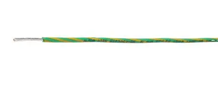 Produktfoto 1 von Alpha Wire Hookup Wire PVC Schaltdraht, 18 AWG 30 m Grün, Gelb Ø 2.01 mm 16 Litzen Polyvinylchlorid