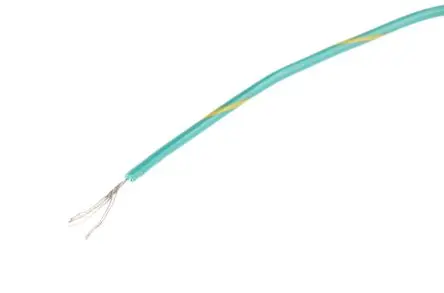 Produktfoto 1 von Alpha Wire Hookup Wire PVC Schaltdraht, 24 AWG 30 m Grün, Gelb Ø 1.42 mm 7 Litzen Polyvinylchlorid