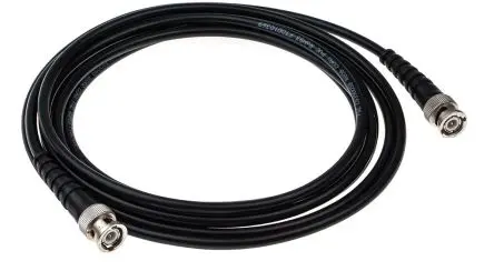 Produktfoto 1 von Telegärtner BNC RG58 Koaxialkabel, Abgeschlossen, 50 Ω, 3 m, Aussen ø 14.6 mm Außen-ø , Schwarz