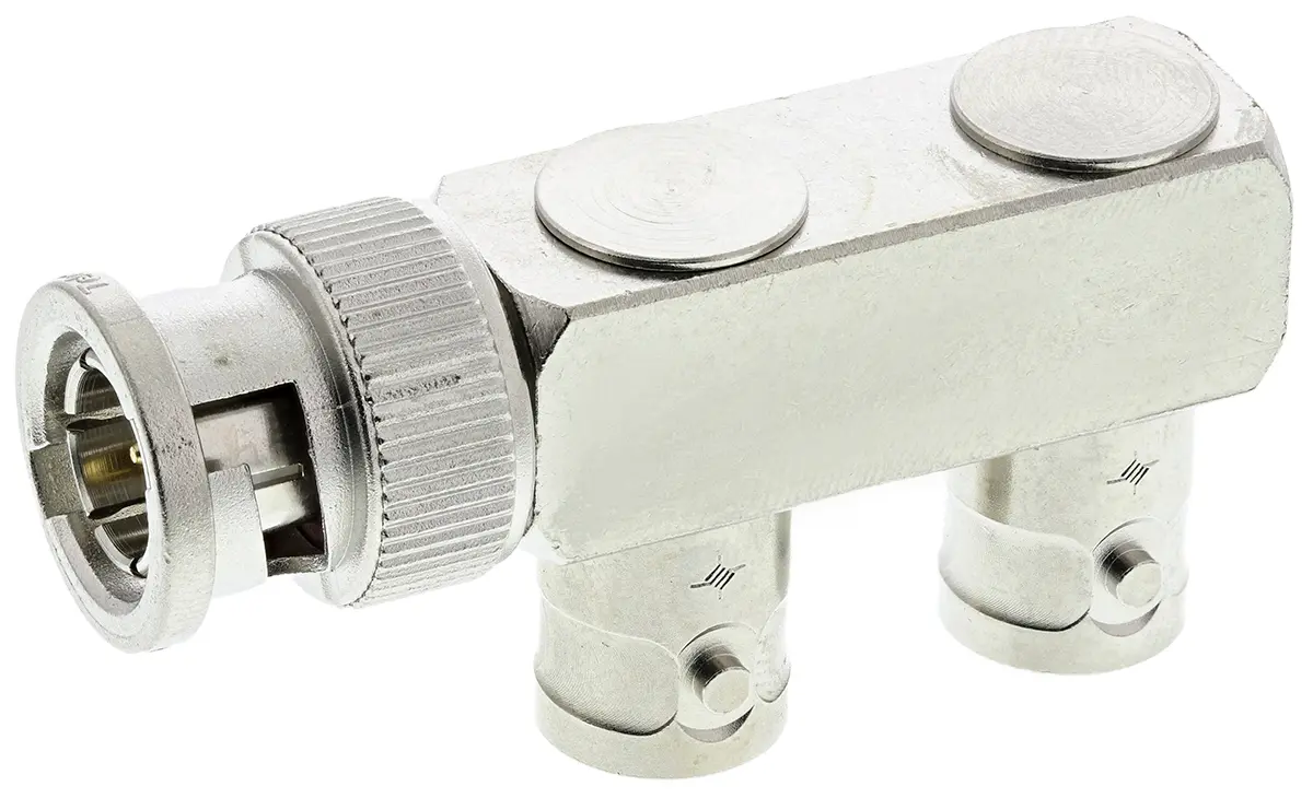 Produktfoto 1 von Telegärtner HF Adapter, 75 Ω, T, 4 GHz Buchse Buchse, Koaxial Nennspannung