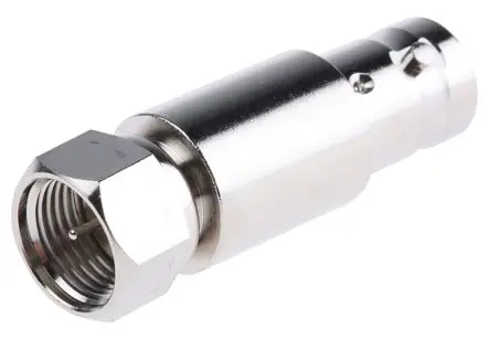 Produktfoto 1 von Telegärtner HF Adapter, 50 Ω, Gerade, 4Hz Buchse Stecker, Koaxial Nennspannung