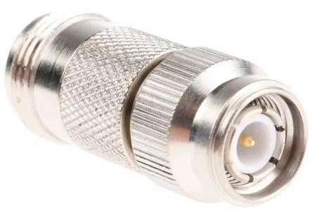 Produktfoto 1 von Telegärtner HF Adapter, 50 Ω, Gerade, 4Hz Stecker Buchse, Koaxial Nennspannung