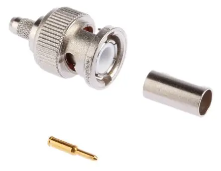 Produktfoto 1 von Telegärtner BNC Stecker Koaxialsteckverbinder BNC-Steckverbinder, Kabel, für RG58C/U-Kabel, 50 Ω Crimpbefestigung,