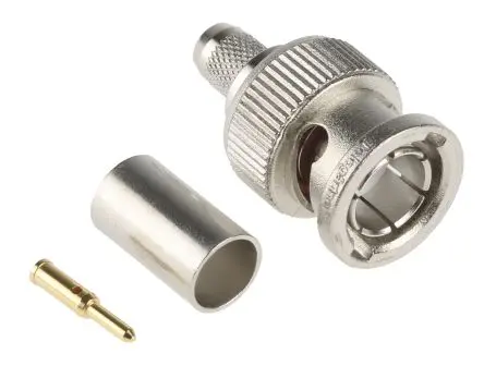 Produktfoto 1 von Telegärtner BNC Stecker Koaxialsteckverbinder BNC-Steckverbinder, Kabel, für RG59B/U-Kabel, 75 Ω Crimpbefestigung,