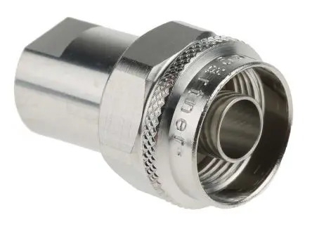 Produktfoto 1 von Telegärtner N Stecker Koaxialsteckverbinder N-Steckverbinder, Kabel, für RG141A/U, RG142B/U, RG223/U, RG400/U,