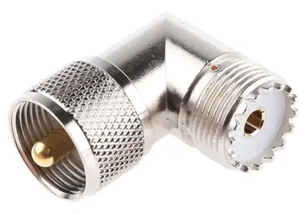 Produktfoto 1 von Telegärtner Adapter, 50 Ω, gewinkelt, 200MHz Buchse Stecker, Koaxial Nennspannung
