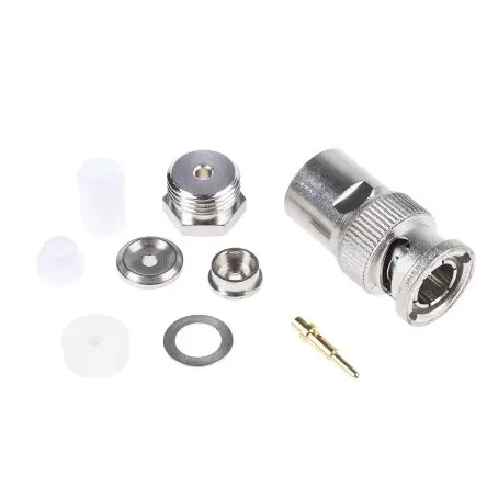 Produktfoto 1 von Telegärtner BNC Stecker Koaxialsteckverbinder BNC-Steckverbinder, Kabel, für RG178B/U-Kabel, 50 Ω Klemme, Standard,
