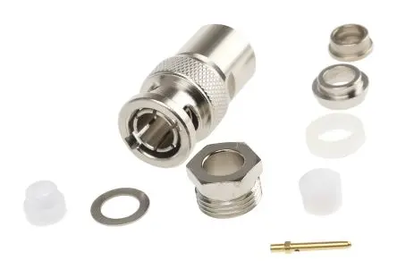 Produktfoto 1 von Telegärtner BNC Stecker Koaxialsteckverbinder BNC-Steckverbinder, Kabel, 75 Ω Klemme, Standard, Gerade