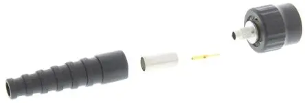 Produktfoto 1 von Telegartner Stecker Koaxialsteckverbinder BNC-Steckverbinder, Kabelmontage Crimp-Anschluss, für RG58 C/U-Kabel, 50Ω, ,
