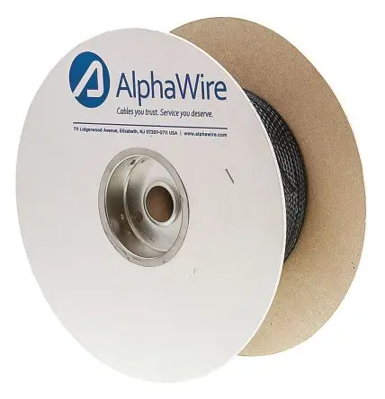 Produktfoto 1 von Alpha Wire FIT Wire Management Spiral-Kabelumwicklung / 60.325 mm Polyethylenterephthalat Schwarz, für Kabel-Ø 12.7 mm