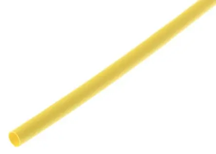 TE Connectivity RNF-100 Wärmeschrumpfschlauch, Polyolefin Gelb, Ø 3.2 mm Schrumpfrate 2:1, Länge 1.2m