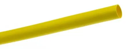 Produktfoto 1 von TE Connectivity RNF-100 Wärmeschrumpfschlauch, Polyolefin Gelb, Ø 6.4 mm Schrumpfrate 2:1, Länge 1.2m