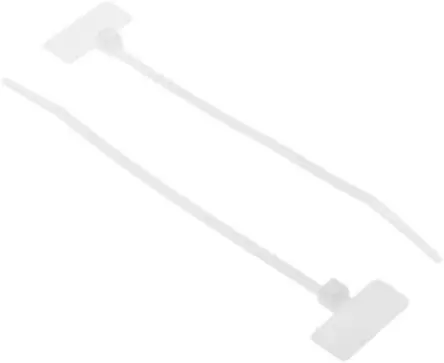 Produktfoto 1 von HellermannTyton IT18FL Nylon 6.6 Spezialbinder mit Kennzeichnungsschild Kabelbinder Natur 2.5mm x 110 mm